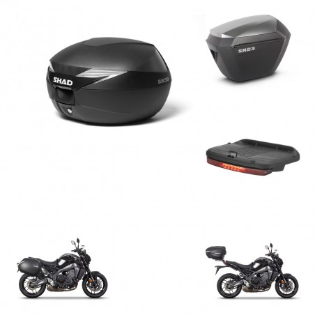 SHAD Maletas sh23 alu + soporte montaje baul SH39 accesorios KIT-464709