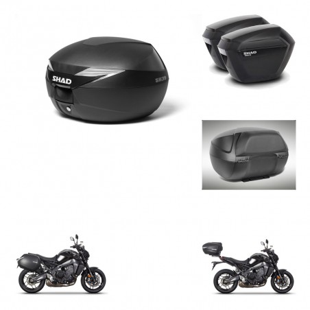 SHAD Maletas sh23 + soporte montaje baul SH39 accesorios KIT-464710