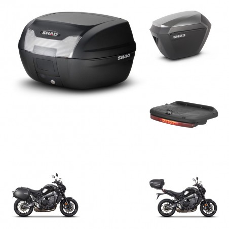 SHAD Maletas sh23 alu + soporte montaje baul SH40 accesorios KIT-464725