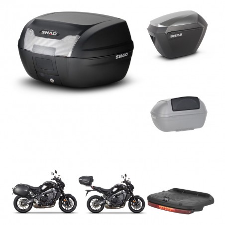 SHAD Maletas sh23 alu + soporte montaje baul SH40 accesorios KIT-464729