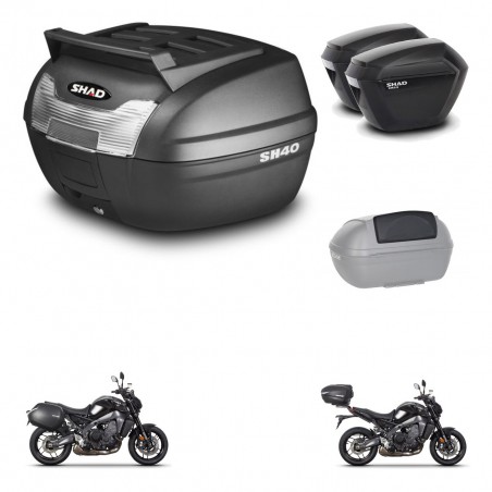 SHAD Maletas sh23 + soporte montaje baul SH40 parrilla superior accesorios KIT-464742