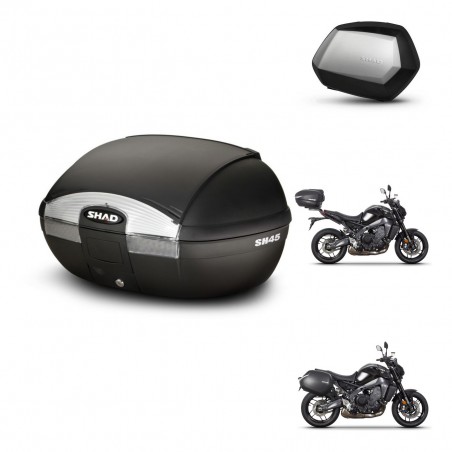 SHAD Maletas SH35 PREMIUM + soporte montaje baul SH45 KIT-464757