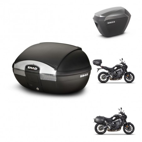 SHAD Maletas sh23 alu + soporte montaje baul SH45 KIT-464759