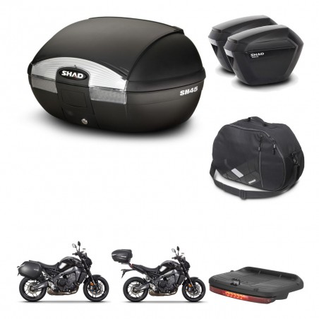 SHAD Maletas sh23 + soporte montaje baul SH45 accesorios KIT-464774