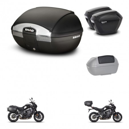 SHAD Maletas sh23 + soporte montaje baul SH45 accesorios KIT-464780