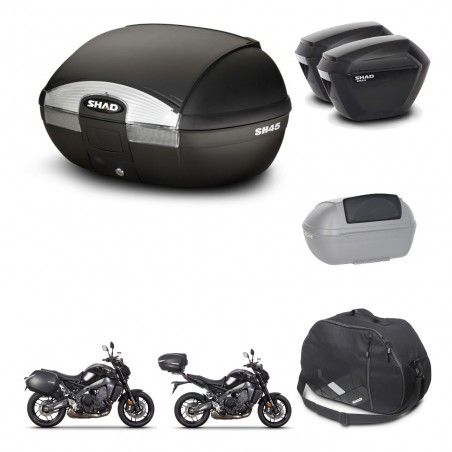 SHAD Maletas sh23 + soporte montaje baul SH45 accesorios KIT-464792