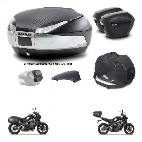 SHAD Maletas sh23 + soporte montaje baul SH48 tapa respaldo accesorios KIT-464960