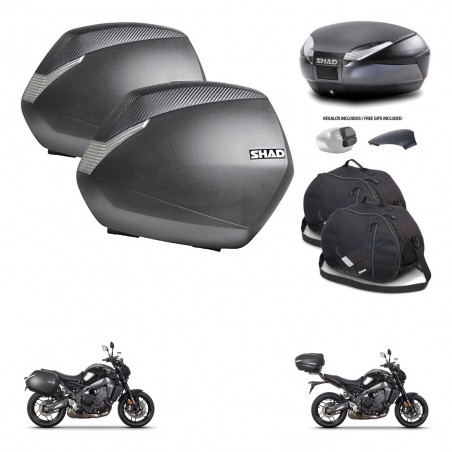 SHAD Baul SH48 tapa respaldo + soporte montaje maletas SH36 accesorios 49 L KIT-465043
