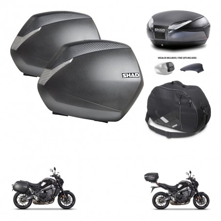 SHAD Baul SH48 tapa respaldo + soporte montaje maletas SH36 accesorios 49 L KIT-465054