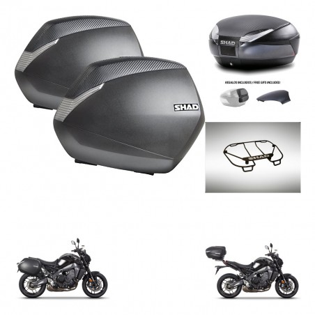 SHAD Baul SH48 tapa respaldo + soporte montaje maletas SH36 accesorios 49 L KIT-465066