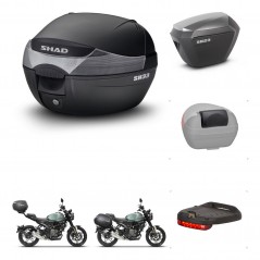 SHAD Maletas sh23 alu + soporte montaje baul SH33 accesorios KIT-465153