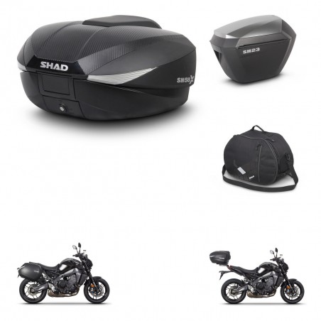 SHAD Maletas sh23 alu + soporte montaje baul SH58 accesorios KIT-465179