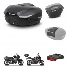 SHAD SH23 alu suitcases + mounting bracket SH58 trunk accessories KIT-465197