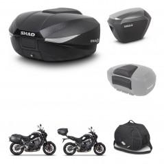 SHAD SH23 alu suitcases + mounting bracket SH58 trunk accessories KIT-465203