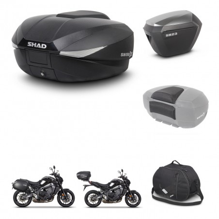 SHAD Maletas sh23 alu + soporte montaje baul SH58 accesorios KIT-465203