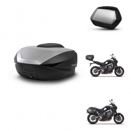 SHAD Maletas SH35 PREMIUM + soporte montaje baul SH59 59L KIT-465261