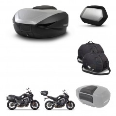 SHAD Maletas SH35 PREMIUM + soporte montaje baul SH59 accesorios 59L KIT-465286