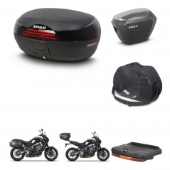 SHAD Maletas sh23 alu + soporte montaje baul SH46 accesorios 45 L KIT-465377