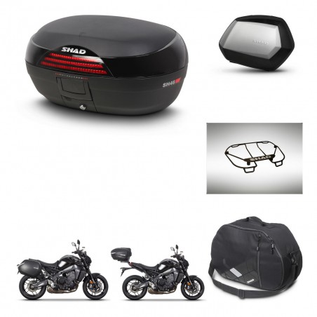 SHAD SH35 PREMIUM suitcases + mounting bracket SH46 trunk accessories 45 L KIT-465417