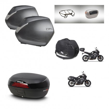 SHAD Baul SH46 + soporte montaje maletas SH36 accesorios 45 L KIT-465438