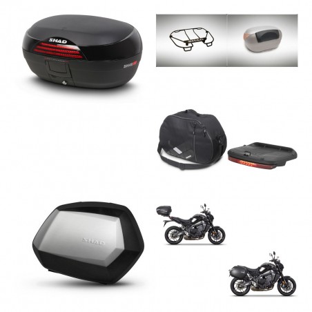 SHAD SH35 PREMIUM suitcases + mounting bracket SH46 trunk accessories 45 L KIT-465447