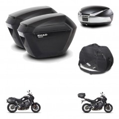 SHAD SH48 trunk + mounting bracket sh23 suitcases accessories TITANIUM PREMIUM KIT-465576