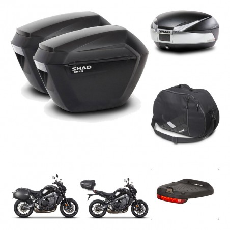 SHAD Baul SH48 + soporte montaje maletas sh23 accesorios TITANIUM PREMIUM KIT-465582