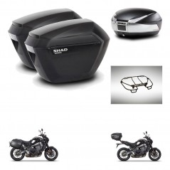 SHAD Baul SH48 + soporte montaje maletas sh23 accesorios TITANIUM PREMIUM KIT-465588