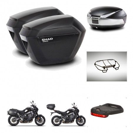 SHAD Baul SH48 + soporte montaje maletas sh23 accesorios TITANIUM PREMIUM KIT-465594