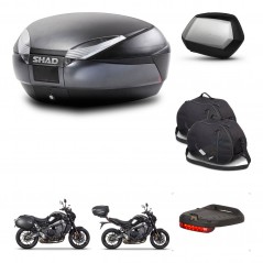 SHAD SH35 PREMIUM suitcases + mounting bracket SH48 trunk accessories DARK GREY KIT-465668