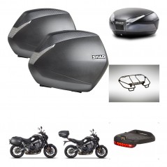 SHAD Baul SH48 + soporte montaje maletas SH36 accesorios DARK GREY PREMIUM KIT-465688
