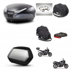 SHAD SH35 PREMIUM suitcases + mounting bracket SH48 trunk accessories DARK GREY KIT-465704