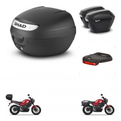 SHAD Maletas sh23 + soporte montaje baul SH26 accesorios KIT-465756