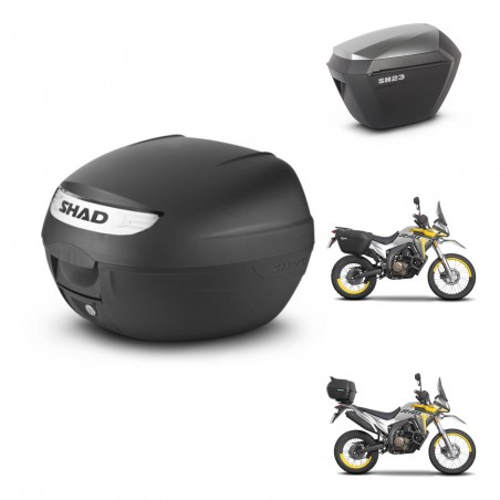 SHAD Maletas sh23 alu + soporte montaje baul SH26 KIT-465767