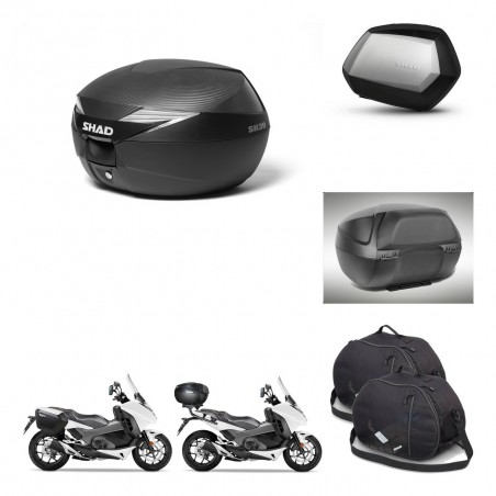 SHAD Maletas SH35 PREMIUM + soporte montaje Baul maleta accesorios KIT-469920
