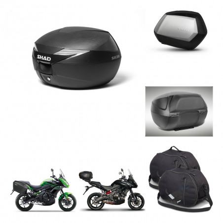 SHAD Maletas SH35 PREMIUM + soporte montaje Baul maleta accesorios KIT-469936