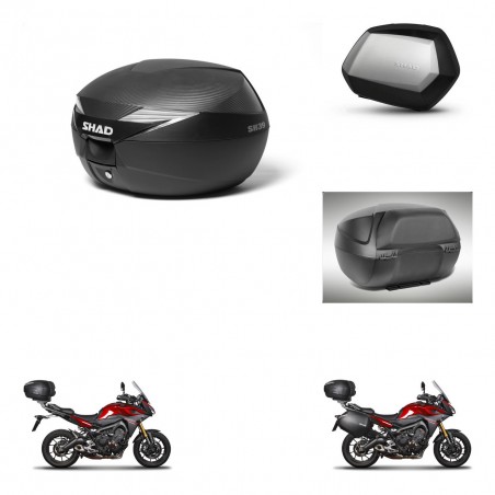 SHAD Maletas SH35 PREMIUM + soporte montaje Baul maleta accesorios KIT-469951