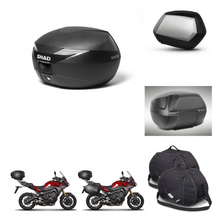 SHAD Maletas SH35 PREMIUM + soporte montaje Baul maleta accesorios KIT-469952