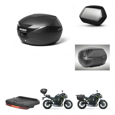 SHAD Maletas SH35 PREMIUM + soporte montaje Baul maleta accesorios KIT-470019