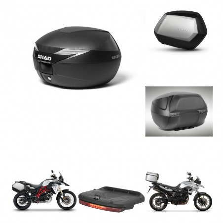 SHAD Maletas SH35 PREMIUM + soporte montaje Baul maleta accesorios KIT-470251