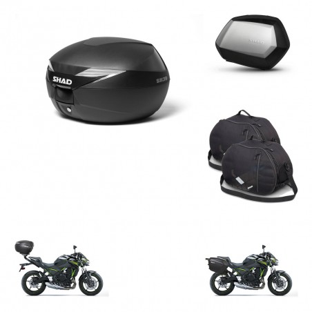 SHAD SH35 PREMIUM suitcases + mounting bracket suitcase trunk accessories KIT-470272