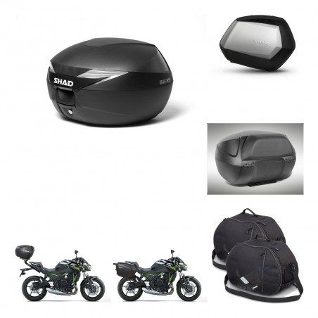 SHAD Maletas SH35 PREMIUM + soporte montaje Baul maleta accesorios KIT-470276
