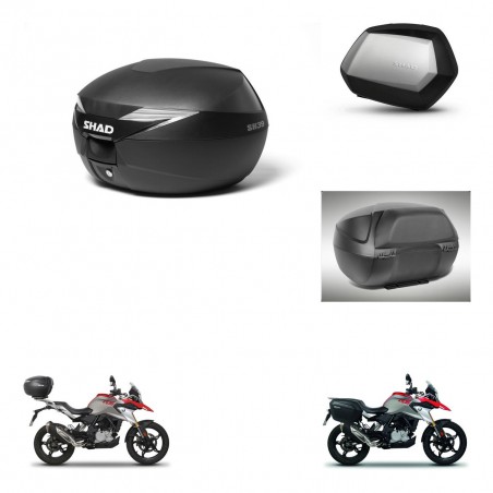 SHAD Maletas SH35 PREMIUM + soporte montaje Baul maleta accesorios KIT-470287