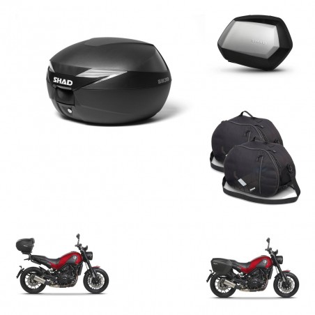 SHAD Maletas SH35 PREMIUM + soporte montaje Baul maleta accesorios KIT-470296