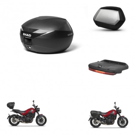 SHAD Maletas SH35 PREMIUM + soporte montaje Baul maleta accesorios KIT-470299