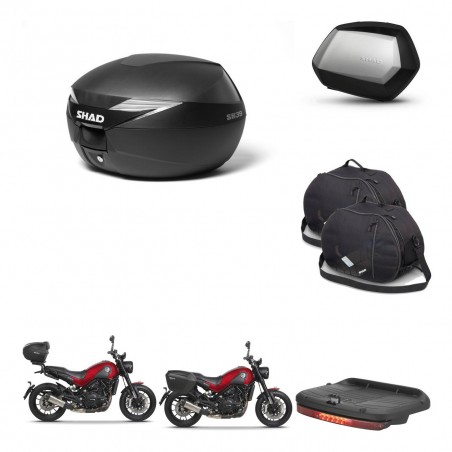 SHAD Maletas SH35 PREMIUM + soporte montaje Baul maleta accesorios KIT-470300