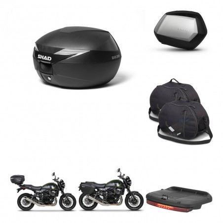 SHAD Maletas SH35 PREMIUM + soporte montaje Baul maleta accesorios KIT-470316