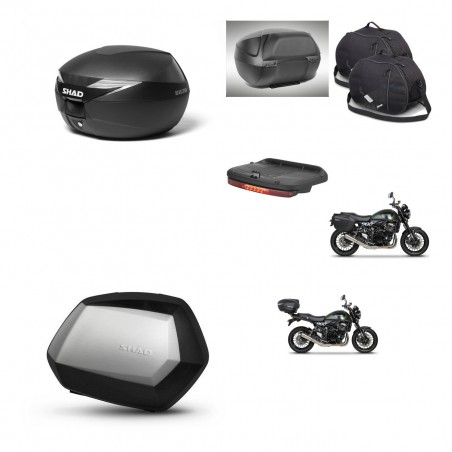 SHAD Maletas SH35 PREMIUM + soporte montaje Baul maleta accesorios KIT-470324