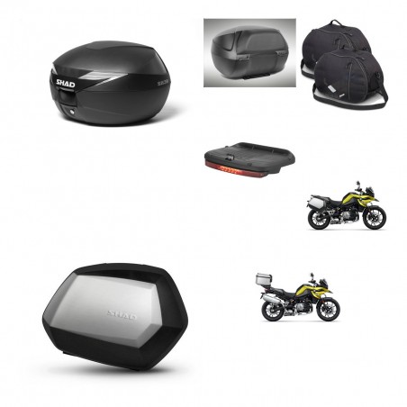 SHAD Maletas SH35 PREMIUM + soporte montaje Baul maleta accesorios KIT-470372