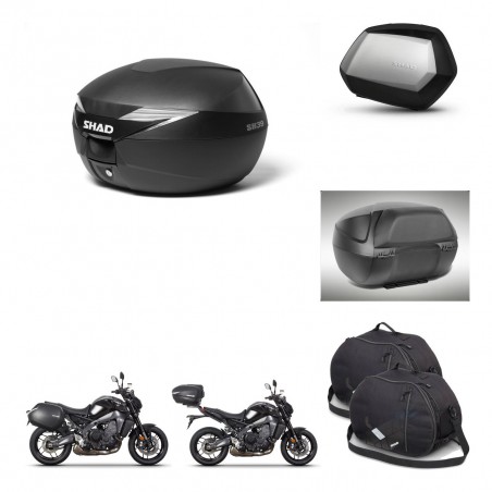 SHAD Maletas SH35 PREMIUM + soporte montaje Baul maleta accesorios KIT-470400